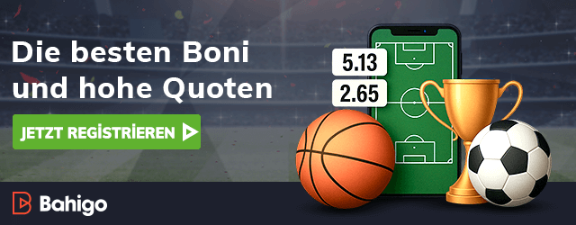 Goldener Pokal mit Fussball Basketball und Handy Anzeige der Quoten