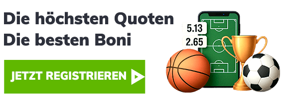 Goldener Pokal mit Fußball Basketball und Handy Bildschirm mit Quoten