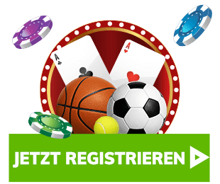 Bahigo Wetten Registrierung mit Sportbällen und Spielkarten